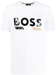 BOSS t-shirt en coton à logo imprimé - Blanc