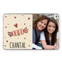 Snoepblik met foto en/of tekst - Rechthoek