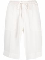 MRZ short à taille à lien de resserrage - Blanc