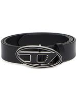 Diesel ceinture en cuir à boucle logo B - Noir