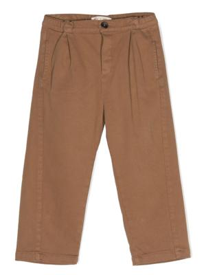 Zhoe & Tobiah Broek met geplooid detail - Bruin