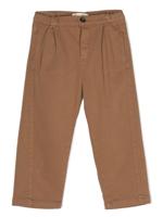 Zhoe & Tobiah Broek met geplooid detail - Bruin