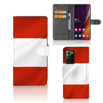 Samsung Galaxy Note20 Ultra Bookstyle Case Oostenrijk Samsung Galaxy Note20 Ultra Bookstyle Case Oostenrijk