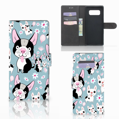 Samsung Galaxy Note 8 Telefoonhoesje met Pasjes Hondjes