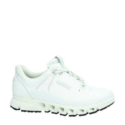 Ecco Multi-Vent comfort leren veterschoenen wit