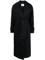 Erika Cavallini trench matelassé à taille ceinturée - Noir