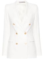 Tagliatore blazer en sergé à boutonnière croisée - Blanc