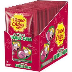 Chupa Chups Chupa Chups - Cotton Gum Cherry 14 Stuks