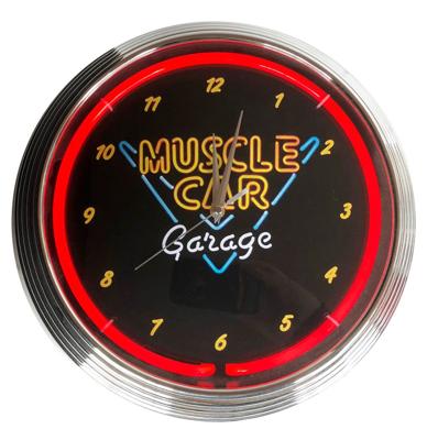 Muscle Car Garage Neon Klok Muscle Car Garage Neon Klok