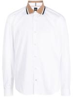 BOSS Gestreept overhemd - Wit
