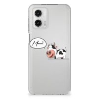 Motorola Moto G73 Telefoonhoesje met Naam Cow - thumbnail