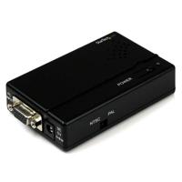 .com Hoge Resolutie VGA naar Composiet of S-Video Converter - Videoconverter - VGA - composite video, S-video - zwart