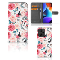 Xiaomi Redmi Note 12 Pro Plus Hoesje Butterfly Roses