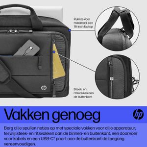 HP Renew Executive 16-inch Laptop Bag Laptoptas Geschikt voor max. (laptop): 40,6 cm (16) Zwart