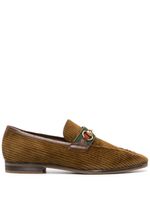 Gucci mocassins en cuir à détail de mors - Marron - thumbnail