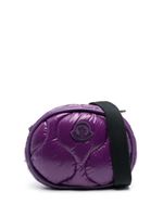 Moncler sac porté épaule matelassé à patch logo - Violet - thumbnail