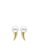 TASAKI boucles d'oreilles Collection Line Danger Fang pearl en or 18ct à perle - thumbnail