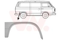Zijwand VAN WEZEL, Inbouwplaats: Rechts achter, u.a. fÃ¼r VW