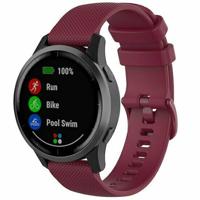 By Qubix - Sportband met motief - Wijnrood - Compatible met Xiaomi Redmi Watch 5 Active/Redmi Watch 5 Lite - Compatible Xiaomi bandje