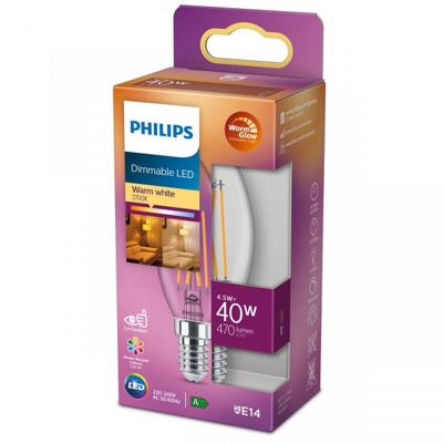 Philips LED lamp E14 4.5W 470Lm kaars helder Philips LED lamp E14 4.5W 470Lm kaars helder