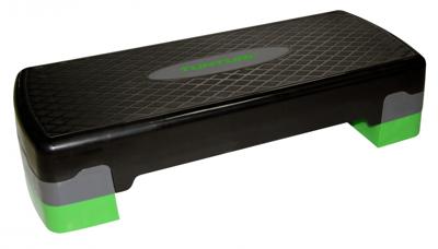 Tunturi stepbank earobic easy step 68 x 15 cm zwart/grijs