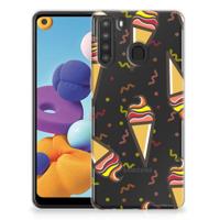 Samsung Galaxy A21 Siliconen Case Icecream
