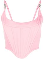 Versace haut bustier crop Medusa - Rose - thumbnail