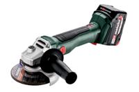 Metabo W 18 L BL 9-125 | Accu Haakse Slijper | 18V | 125mm | 10000 /min | 2 Li-Power accu-packs en lader | in metaBOX 602374510