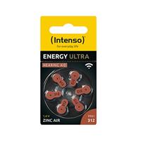 Intenso Energy Ultra gehoorapparaten batterij PR 41-312 6 stuks blister