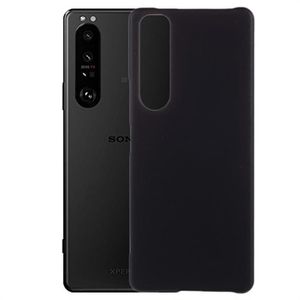 Sony Xperia 1 III Rubberen Plastic Case - Zwart