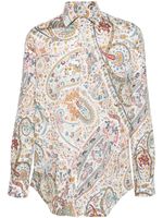 ETRO chemise à imprimé cachemire - Blanc