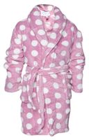 Little pink dottie / kinder badjas - XL (11-13 jaar)