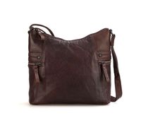 Spikes & Sparrow Crossbody Schoudertas Donker Bruin - thumbnail