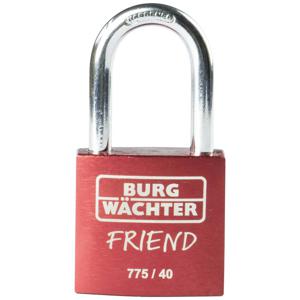 Burg Wächter 39431 Hangslot 40.00 mm Verschillend sluitend Rood Sleutelslot