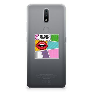 Nokia 2.4 Silicone Back Cover Popart Princess