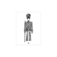 Kay Bojesen - Guardsman poster 30x40 cm black/white (39498)
