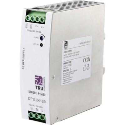 TRU COMPONENTS DPS-24120 DIN-rail netvoeding 24 V/DC 5 A 120 W Aantal uitgangen: 1 x Inhoud: 1 stuk(s)