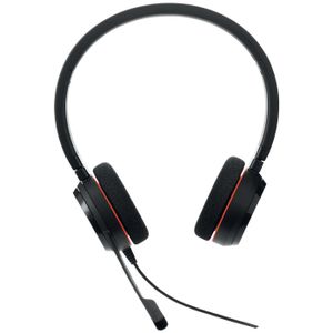 Jabra Evolve 20 On Ear headset Computer Kabel Stereo Zwart Ruisonderdrukking (microfoon) Headset, Volumeregeling