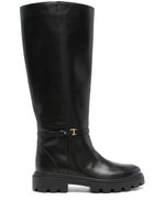 Tod's bottes en cuir - Noir