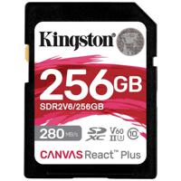 Kingston Canvas React Plus SDXC-kaart Retail 256 GB Class 10 UHS-II, v60 Video Speed Class - thumbnail