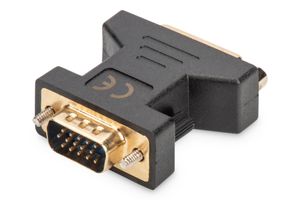 Digitus AK-320505-000-S DVI / VGA Adapter [1x DVI-bus 24+5-polig - 1x VGA-stekker] Zwart