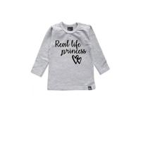 Babystyling baby longsleeve met biologisch katoen grijs