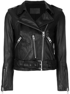 AllSaints veste de moto à empiècements matelassés - Noir