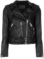 AllSaints veste de moto à empiècements matelassés - Noir