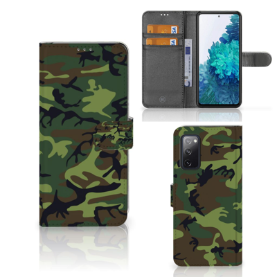 Samsung Galaxy S20 FE Telefoon Hoesje Army Dark Samsung Galaxy S20 FE Telefoon Hoesje Army Dark