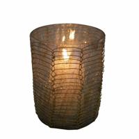 Bruin Waxinelichthouder Filigrain Recht - Model 1 (13 cm)