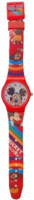 Disney horloge in blik Mickey Mouse junior 23 cm rood Disney horloge in blik Mickey Mouse junior 23 cm rood