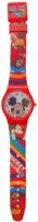 Disney horloge in blik Mickey Mouse junior 23 cm rood