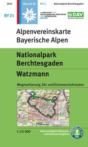 Wandelkaart BY21 Alpenvereinskarte Nationalpark Berchtesgaden - Watzma