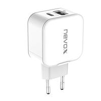 nevox USB PD Type C + QC3.0 Ladegerät | 18 Watt weiß 1760